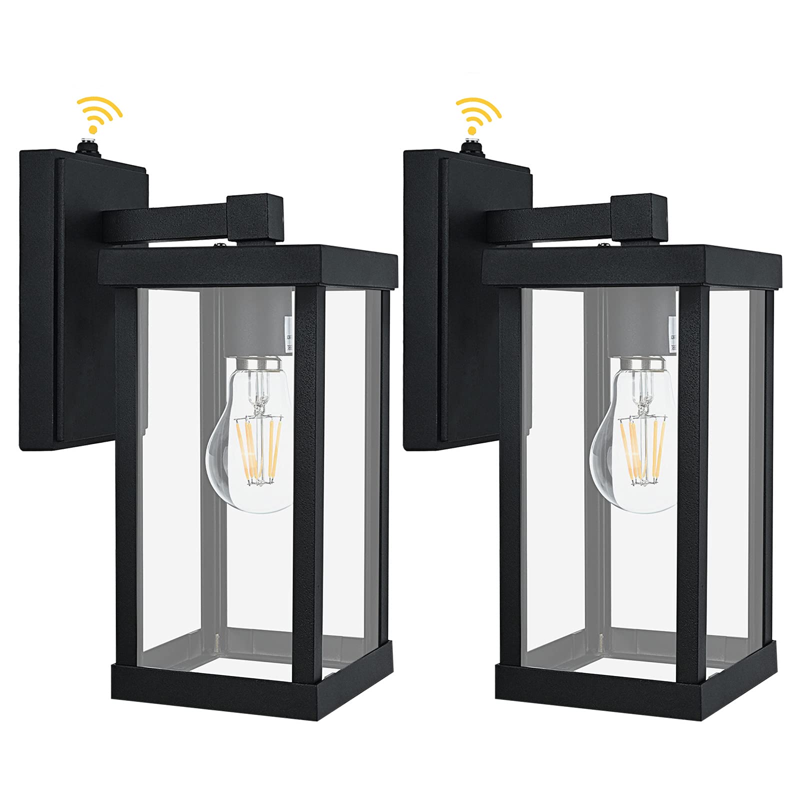 Buy Dusk to Dawn Sensor Outdoor Wall Lantern, 2 Pack Waterproof
