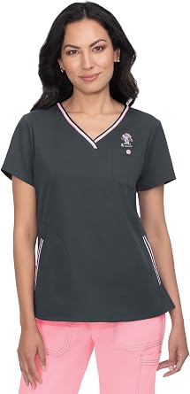 KOI Tokidoki Ashley Crossover V-Neck Womens Top Caribbean
