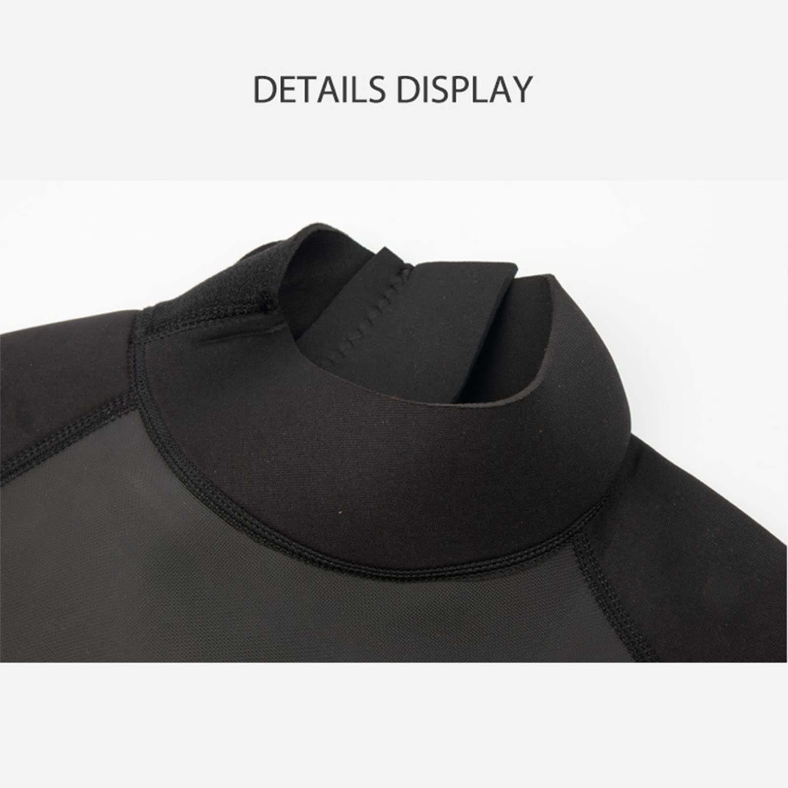 Wygwlg Muta Estiva da 3 mm da Uomo a Figura Intera, Muta da Sub per Nuoto da Surf Muta da Triathlon, Attrezzatura da Surf per Kayak da Nuoto (Color : Black, Size : M)