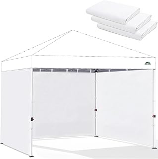 Canopy Sidewalls for 10x10 Pop Up Canopy 99% UV Protection, Waterproof, 3 Pcs Sidewalls