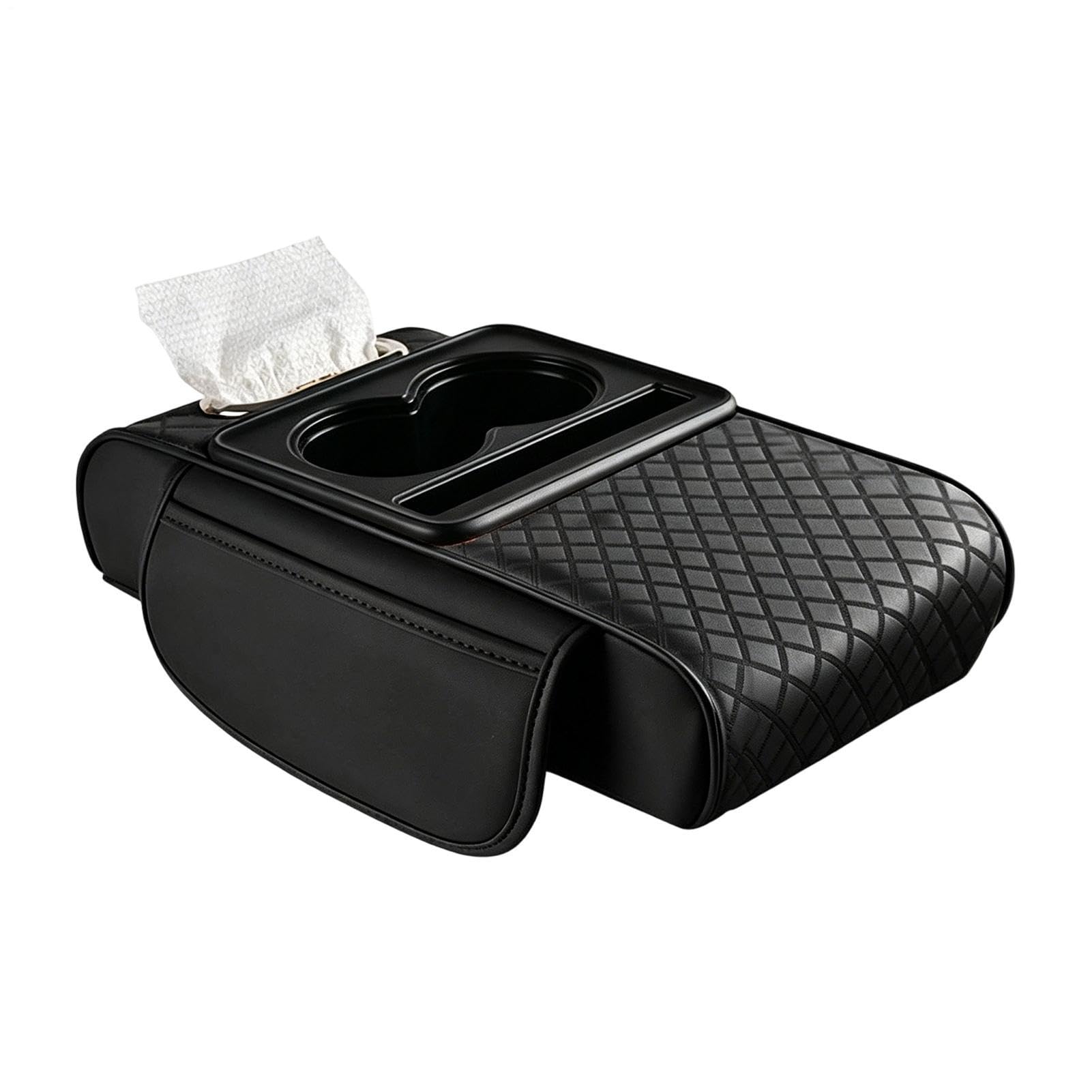 Coussin d'accoudoir automobile avec poche de rangement et protection intégrée - 8