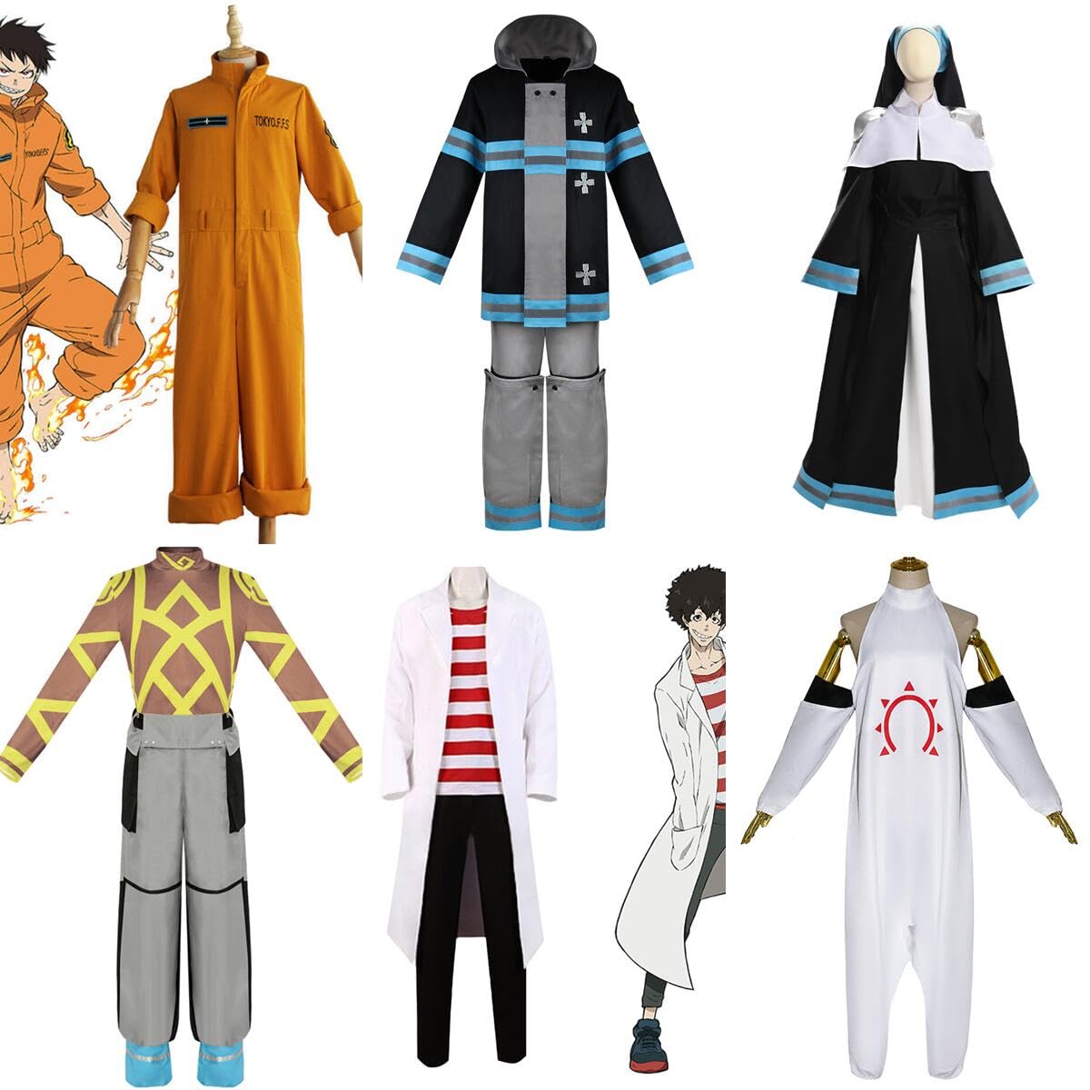 Amazon.co.jp: 炎炎ノ消防隊 コスプレ衣装 cosplay アイリス