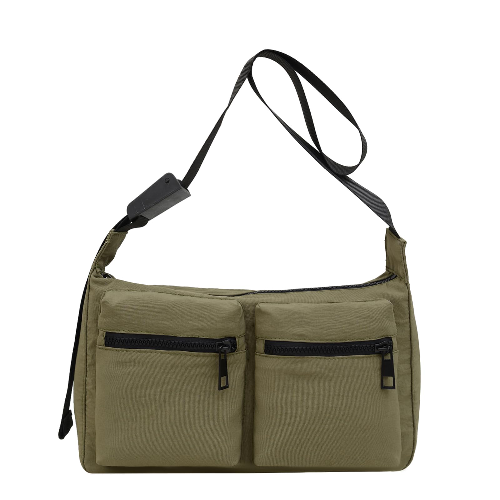 Nylon Crossbody Messenger Bag for Women Casual Shoulder Bag Hobo Tote Bag with Multiple Pockets for Work College