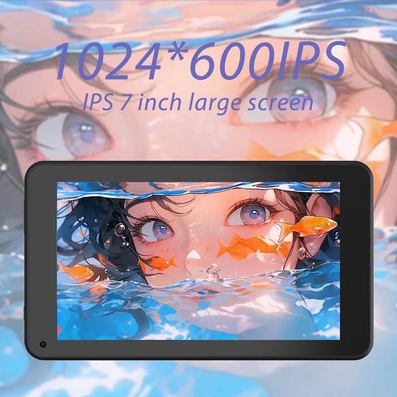 Android 12 Tablet, 7 inch Tablet, 4GB RAM+32GB ROM/ 1TB Expandable,1.6Ghz Quad-core Processor Computer, 1024 * 600 IPS Touch Screen, 5MP Dual Camera, 2.4G/5G WiFi6 BT 5.0 Games - Image 3