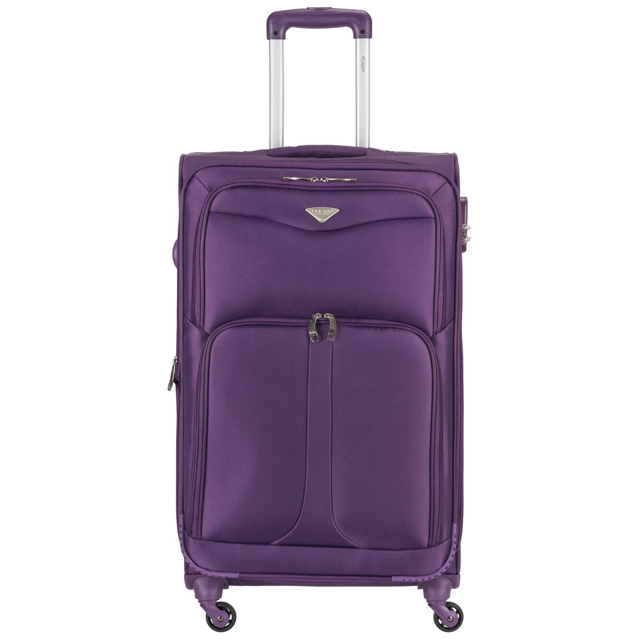 Flight Knight Lightweight 4 Wheel 800D Soft Case Suitcases Maximum Size for Delta, Virgin Atlantic Airlines Cabin & Hold Luggage Options Approved for 67 Airlines Including easyJet, BA & Many More!
