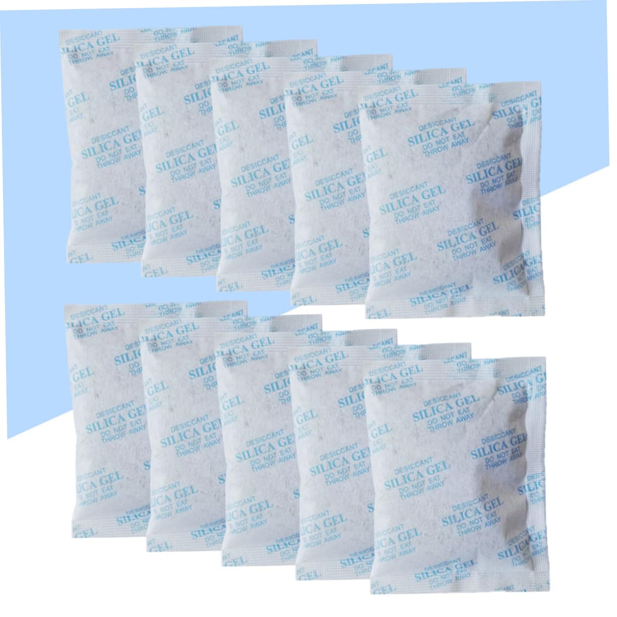 POPETPOP Lot de 100 Sachets de Gel Déshydratant 10g Absorbeur D'humidité en Tissu Non Tissé Bleu pour Vêtements et Placard Protection Contre la Corrosion la Moisissure