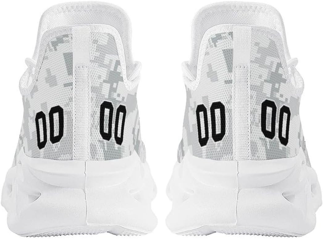 Custom Football Camo Salute Sneakers Personalized Breathable Fan Gift Workout Athletic Gym Slip-on Casual Shoes for Men Women - Image 6