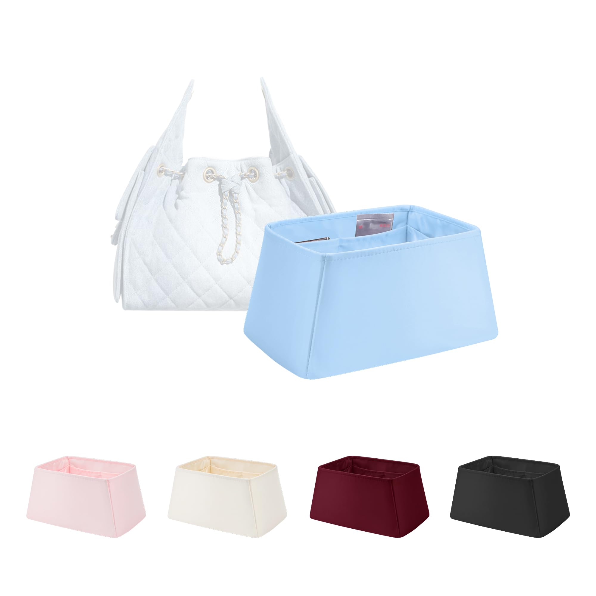 Amazon.co.jp: シャネル25用 バッグインバッグ サテン製 (ミニ用