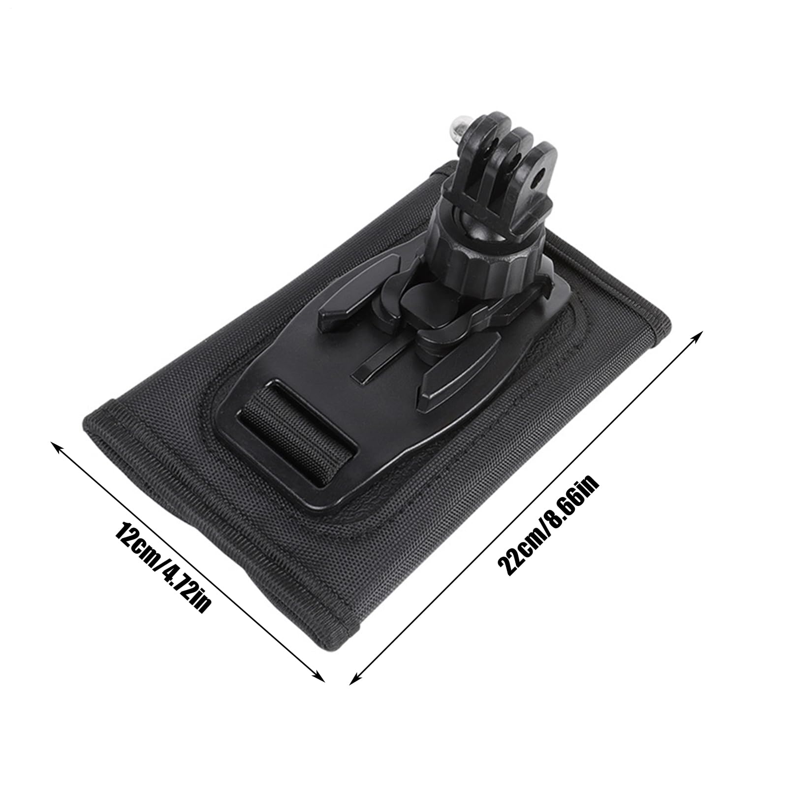 Support de Caméra pour Sac à Dos,Support de Sangle pour Caméra d'action - Accessoires De Sac Antidérapants, Support De Bretelle Rotatif À 360 Degrés Antichoc pour Vélo Camping Et Aventure