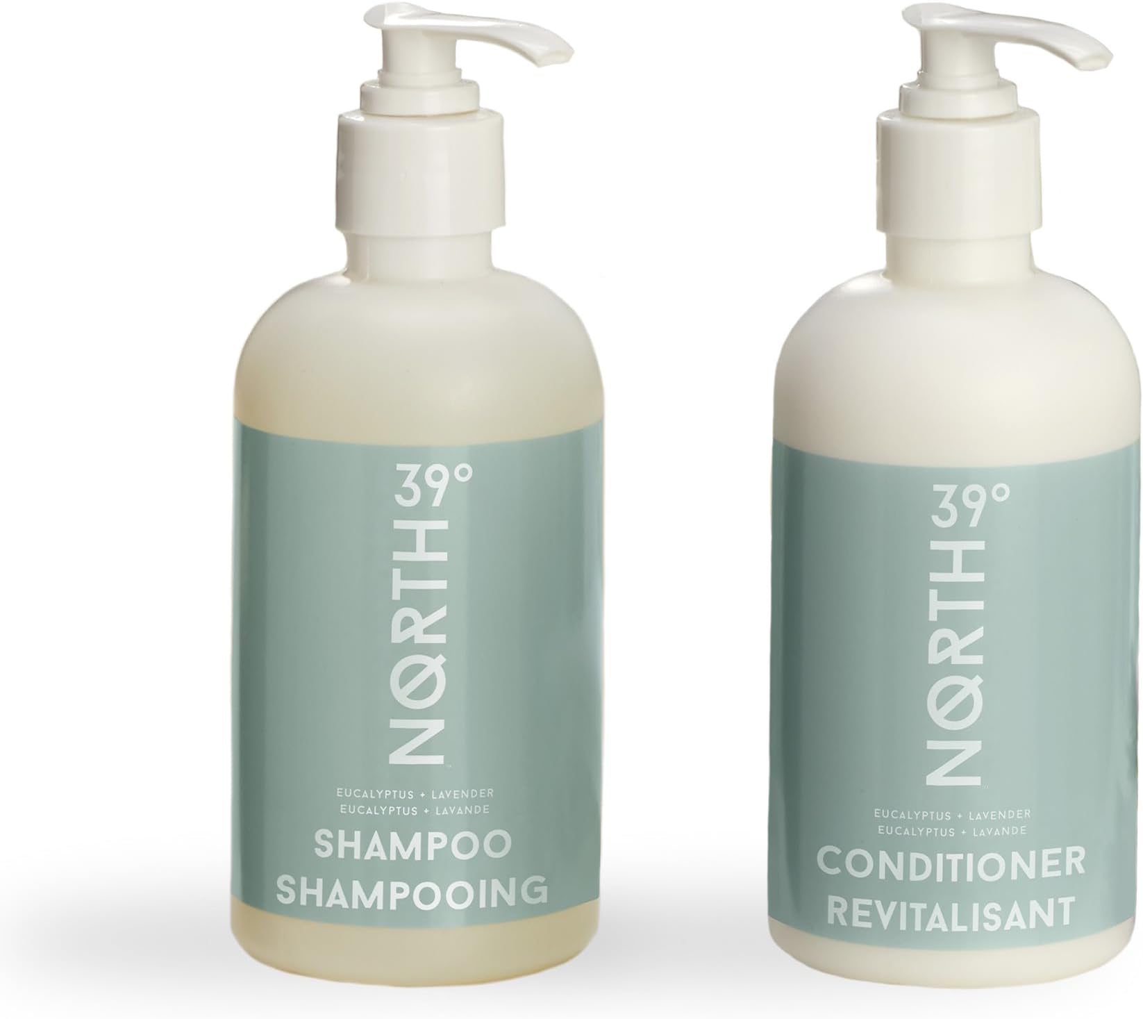 Shampoo & Conditioner Set - Eucalyptus & Lavender Scent - Courtyard by Marriott and Residence Inn Hotels - Cleansing & Moisturizing - All Natural - 8.5oz - Hair Care Set