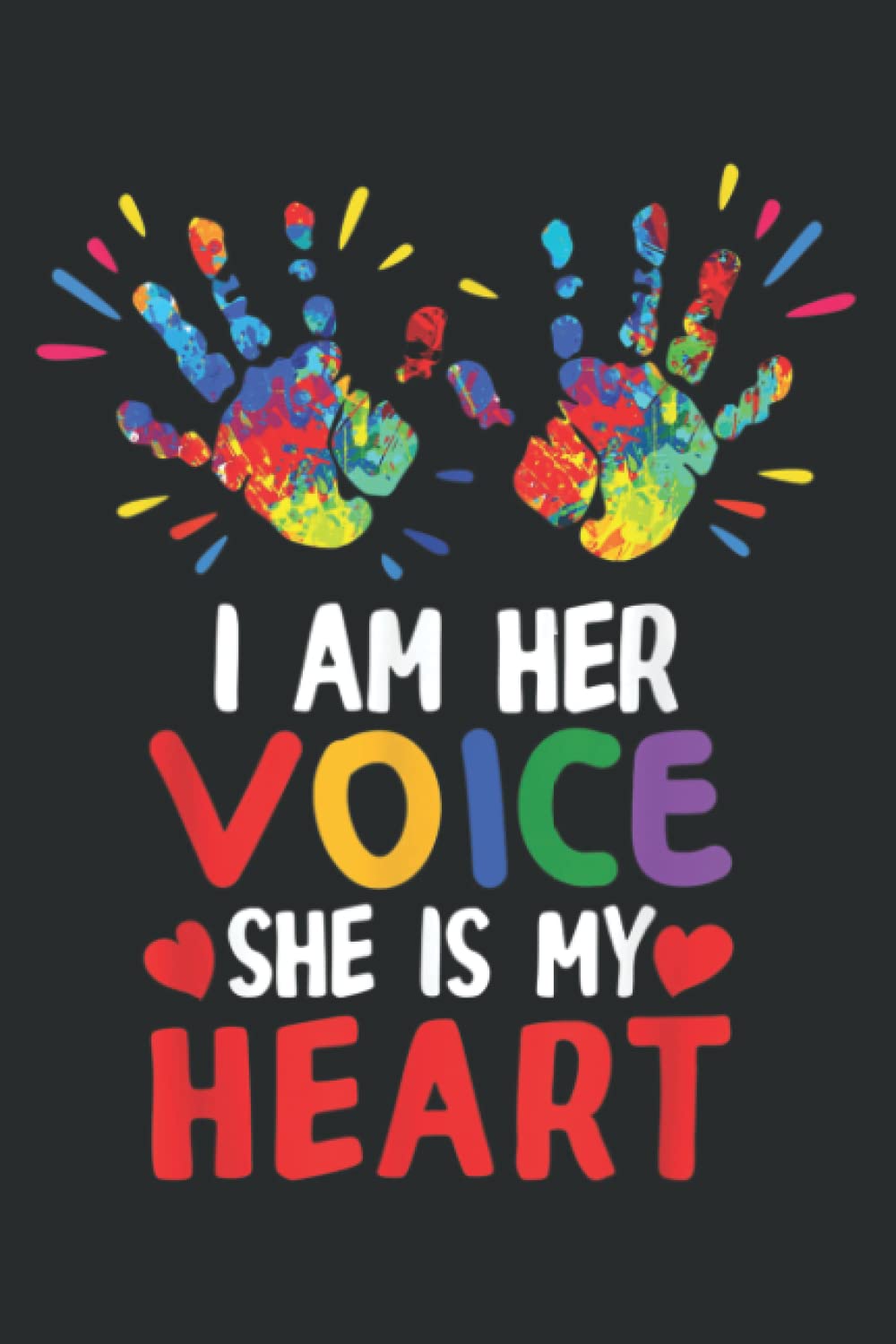 I Am Her Voice She Is My Sheart Autism Awareness Gifts: Lined College Ruled Journal Notebook Planner with 6x9 inches, 120 Pages