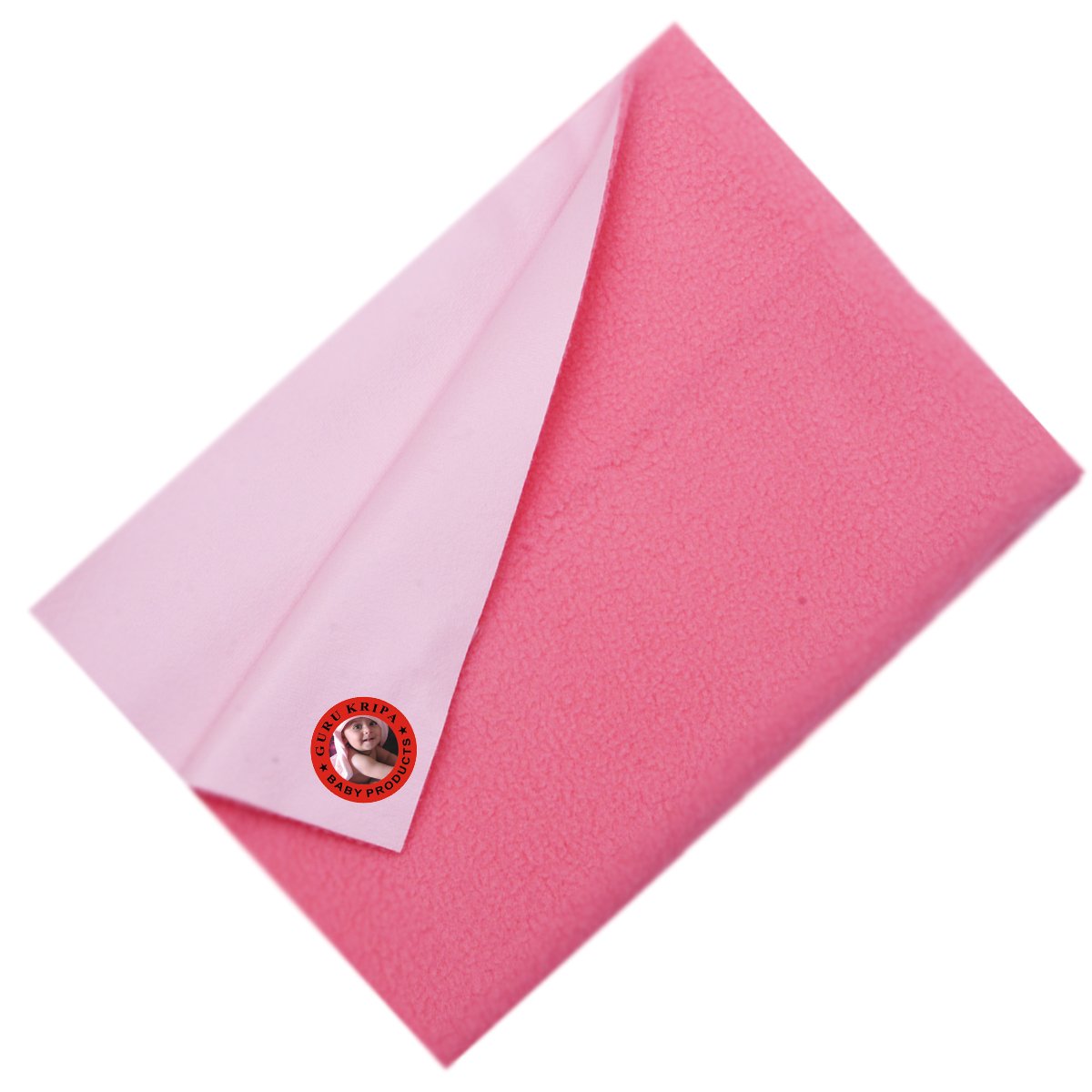 GURU KRIPA BABY PRODUCTS Water Proof and Reusable Mat/Mattress Protector/Absorbent Sheets Dry Sheet -Light-Red 0-12 Months (Medium 700 x 50cm) Pack of 1