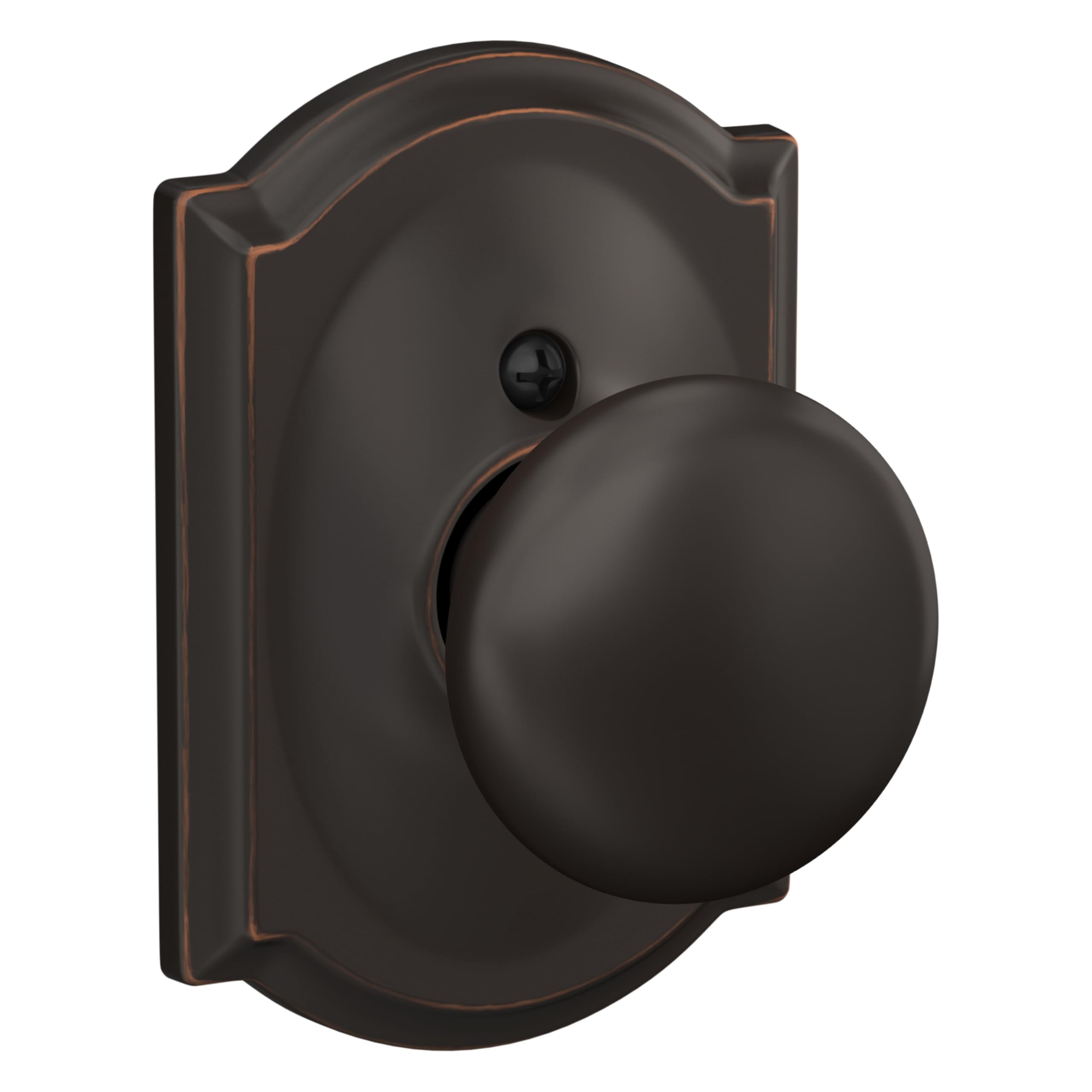 Schlage Plymouth Matte Black Door Knob - Passage Lock -27