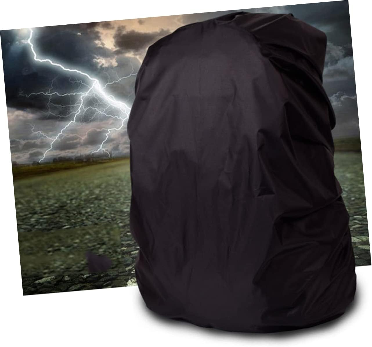 Toddmomy Backpack Rain Jacket Backpack Rain Cover Shoulder Bag Raincoat Cover Mud Guard Case Carrying Case Water Black
