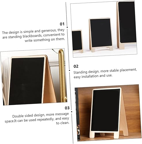 Miniatura 7 de Tofficu Pizarra pequeña de pintura para decoración de oficina, decoración del hogar, caballete de pie con caballete reutilizable, mini pizarra de