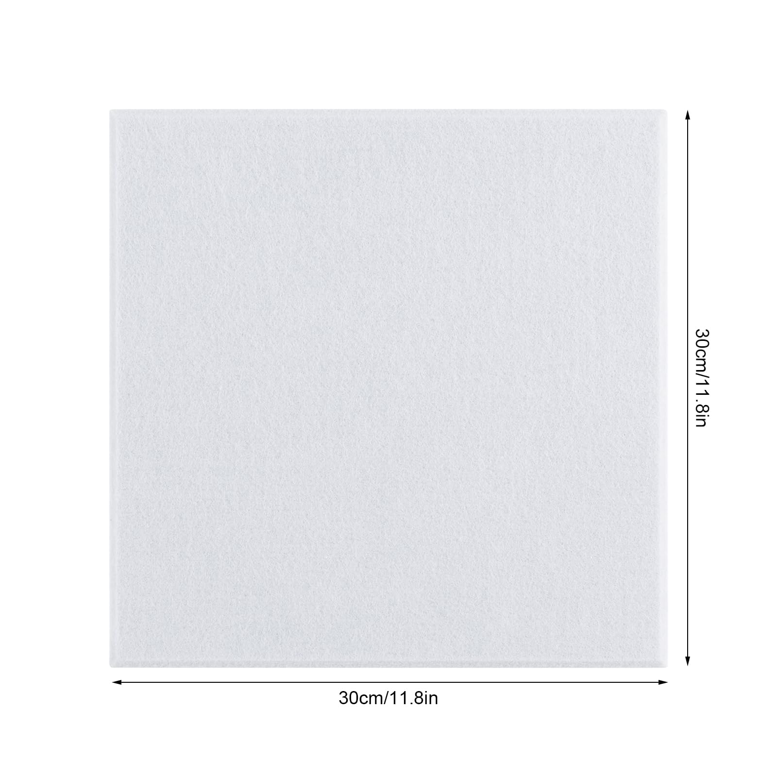 18 Piezas Paneles Acústicos Autoadhesivos, Cuadrado Insonorizacion Pared con Respaldo Adhesivo, para Oficina, Hogar, Gaming, Podcasting, Grabación, 30 X 30 cm (Blanco)