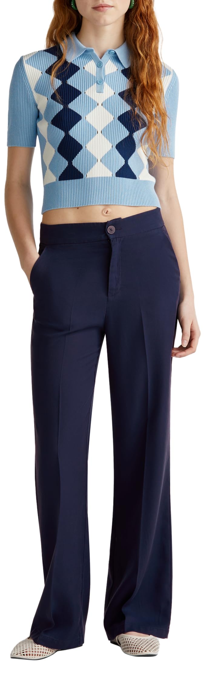 United Colors of Benetton Trousers, Night Blue 252, 16