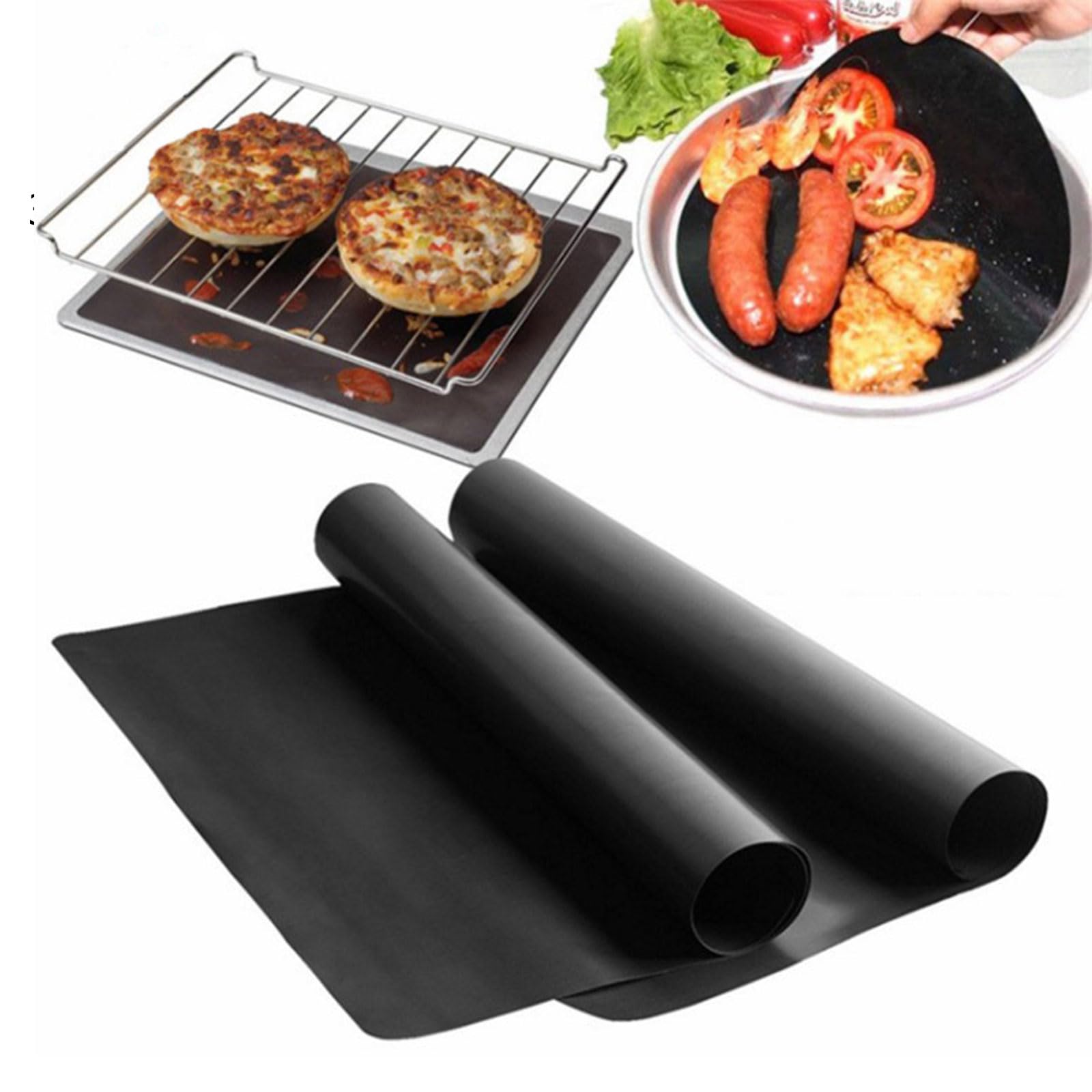 Lot de 10 tapis de cuisson anti-adhésifs en papier résistant à l'huile pour four