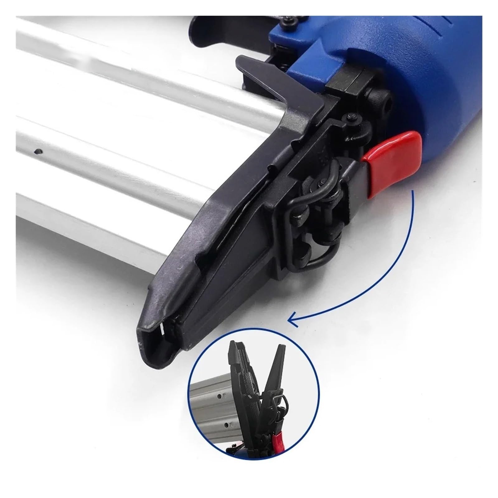 Grapadora profesional para trabajos pesados Pistola De Clavos Aire F50B, Grapadora Aire, Con Acabado 18Ga, Herramientas Clavado 25-50mm, Clavadora Marco