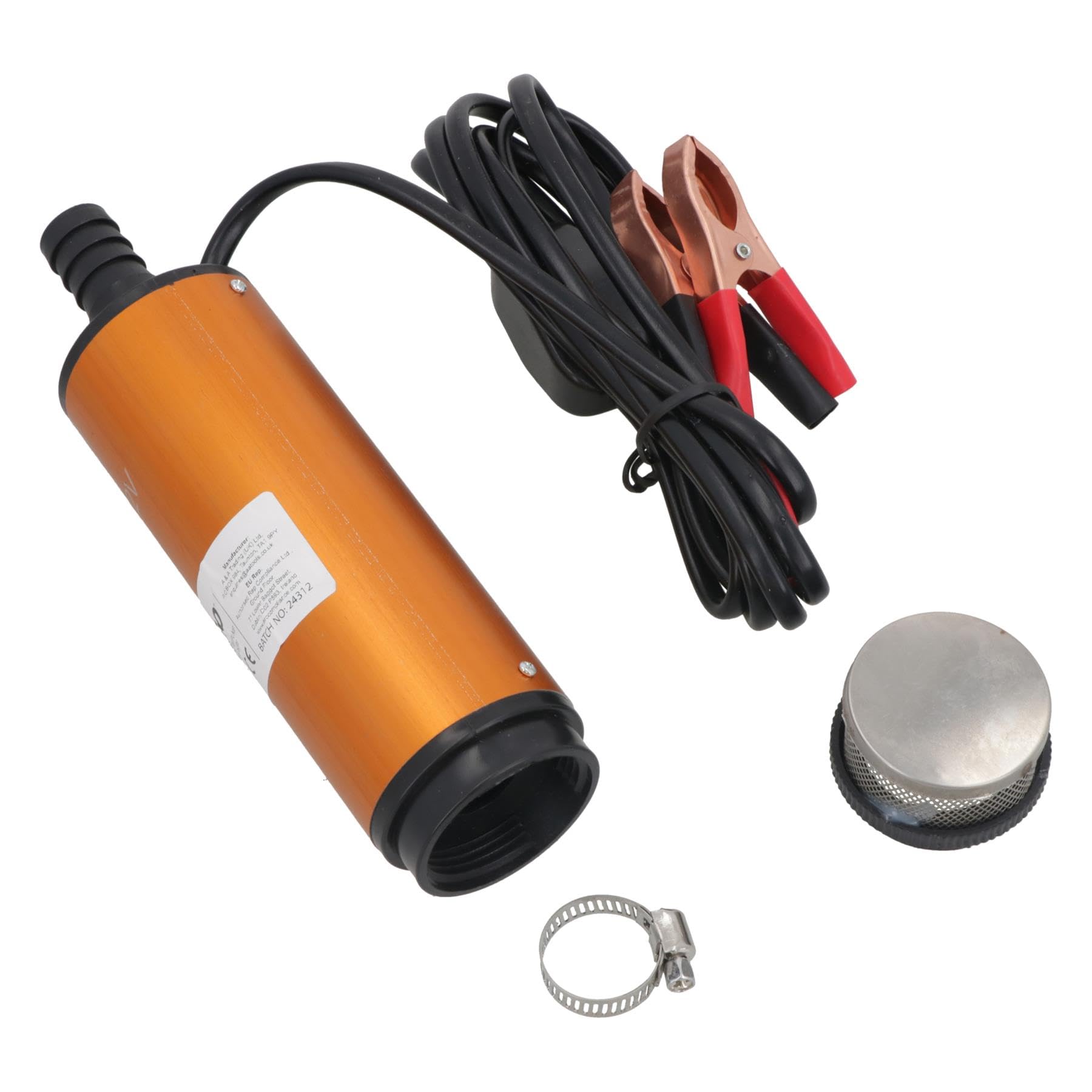12 Volt DC Fully Submersible Transfer Pump Removal Extractor Water Oil Diesel, Multicolour, 20 - Image 3