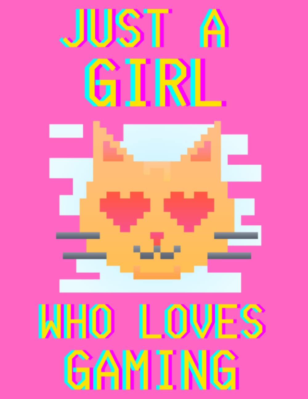 Just A Girl Who Loves Gaming: Gamer Composition Notebook with Gamer Girl Asthetic Cover. Gamer Gifts for Teen Girls