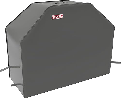 Vista 16 de Cubierta resistente para parrilla de gas impermeable de 52 pulgadas para parrilla de gas Weber Char-Broil Coleman, color beige Beige,Bandera