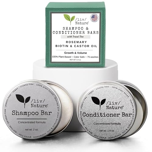 Shampoo Bar and Conditioner with Travel Tins