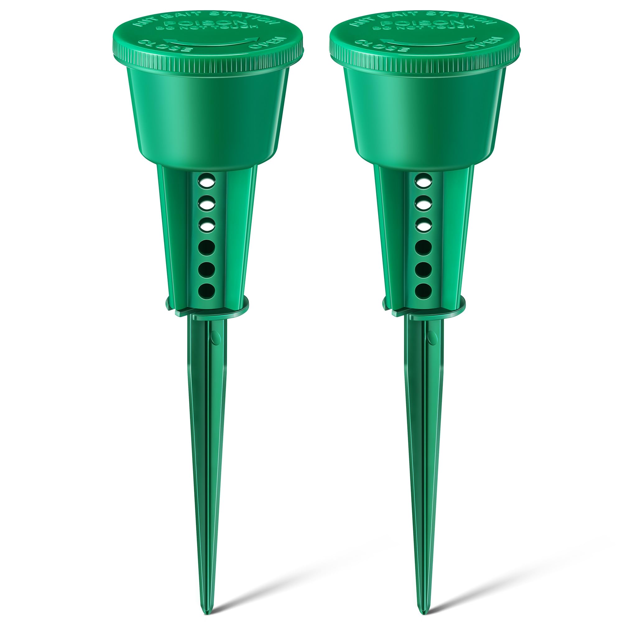 2 Pack Ant Traps Outdoor, Liquid Ant Bait Stations, Bait Not Included,Green