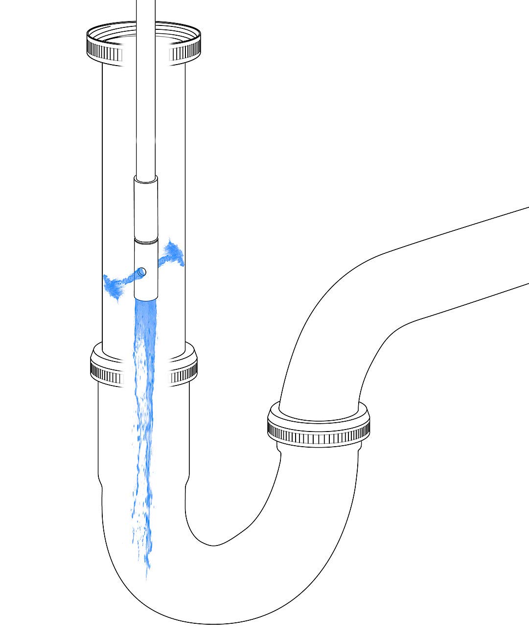 AGT Déboucheur de canalisation haute pression 2 m pour robinet M22 / M2...