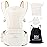 Bebamour Baby Carrier Safety-Certified Hip Seat Baby Carrier Newborn to Toddler Baby Hipseat 0-36Months with Head Hood, 3 PCS Teething Pads, Waist Extender & Storage Bag (New Khaki)