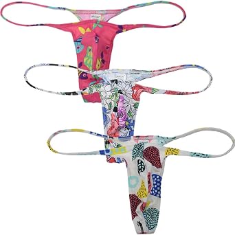 OROCOJUCO Sexy Mens Posing Micro Bikini Thong Underwear Slim Cut Swim G-string Hipster Tangas