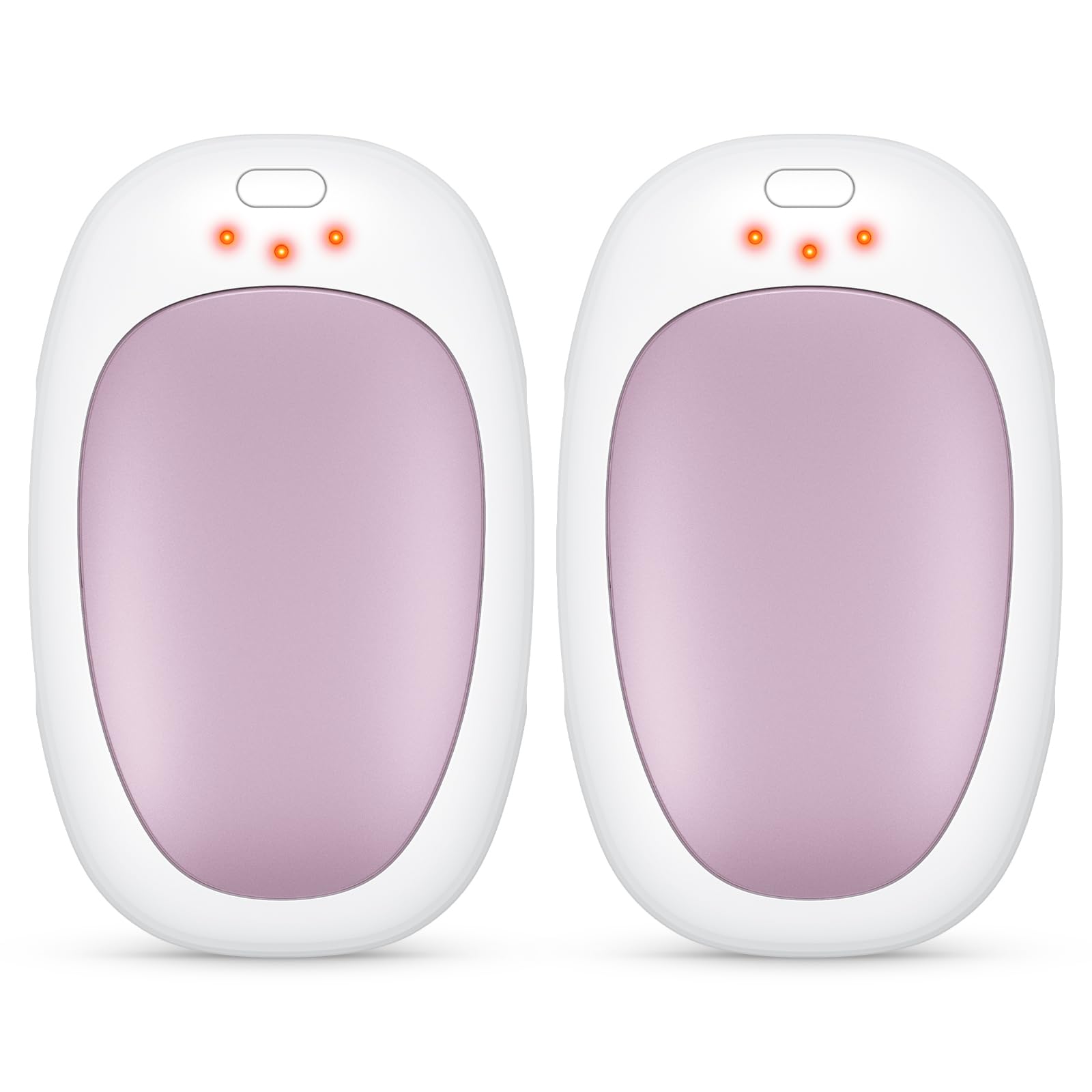 Jonwall Oplaadbare handwarmers, 2-pack 5000mAh herbruikbare magnetische handwarmer elektrische draagbare zakwarmer, USB-batterij-aangedreven powerbank, handverwarmer, geweldig cadeau voor vrouwen en