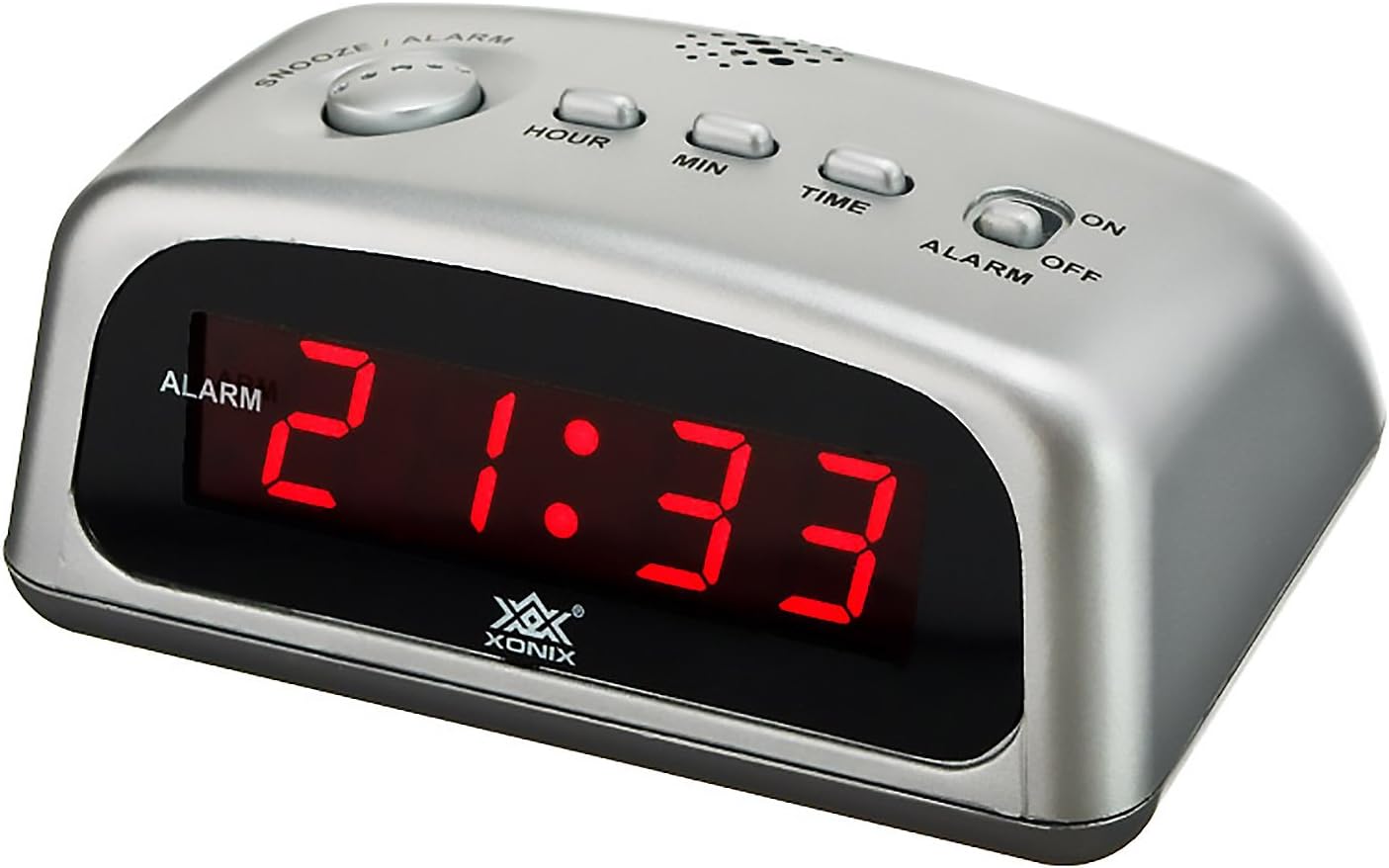 XONIX Alarm Clock Loud, Snooze, Sharp Digital LED Display