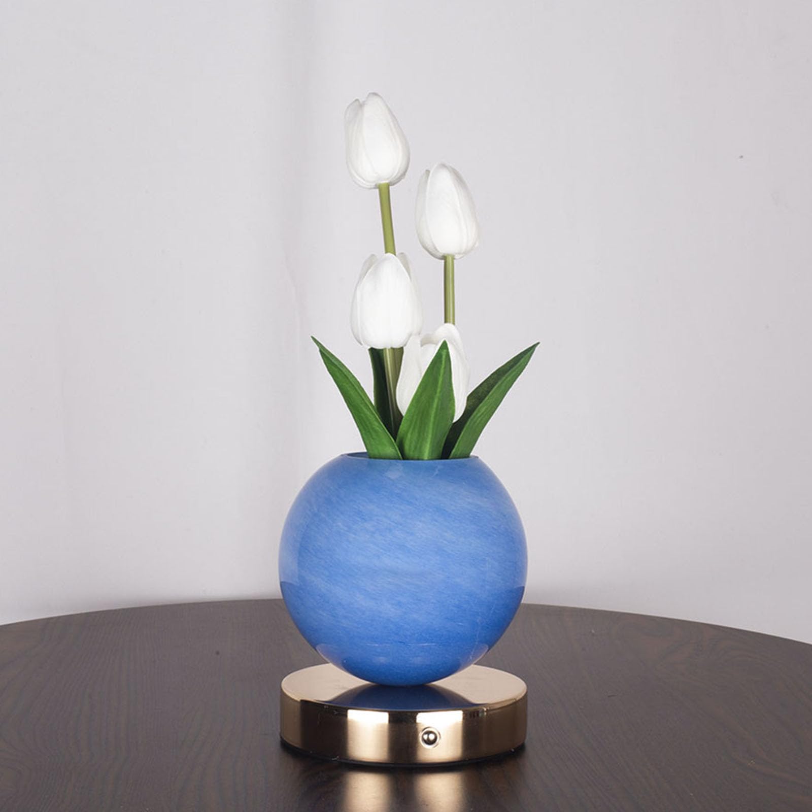 Lampade da tavolo con fiori artistici, lampada da comodino, perfetta per la camera dei bambini e le feste, lampada decorativa per camera da letto