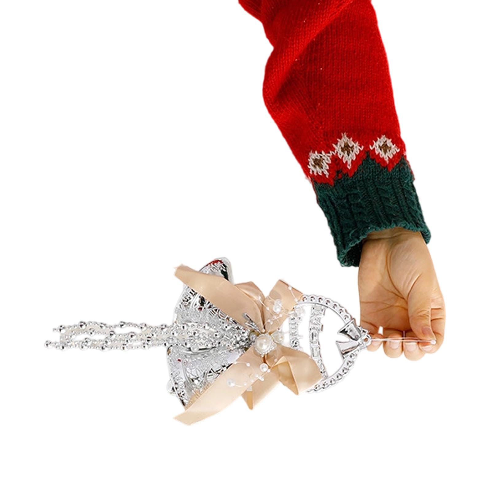 Christmas Tree Bells Decoration PVC Hanging Garnishes with Individualized Design Preferences for Celebratory Mood PVC Christmas Gongs