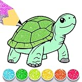 Glitter Turtle Coloring