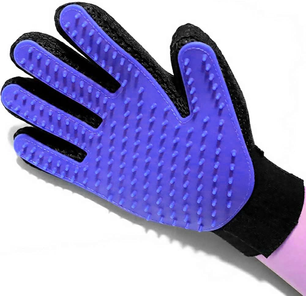 Alexvyan Blue 1 Pcs Only Right Hand Gloves Pet Grooming Glove & Gentle Deshedding Brush || Efficient Pet Hair Remover Mitt for Dog & Cat with Long & Short Fur (B09F9XQJ1B) Amazon Price History, Amazon Price Tracker