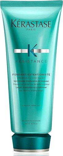 Kérastase Condicionador Resistance Fondant Extentioniste, Cabelos danificados ou quebradiços, Reconstrução, Creatine R®, Ácido Maleico, 200 ml