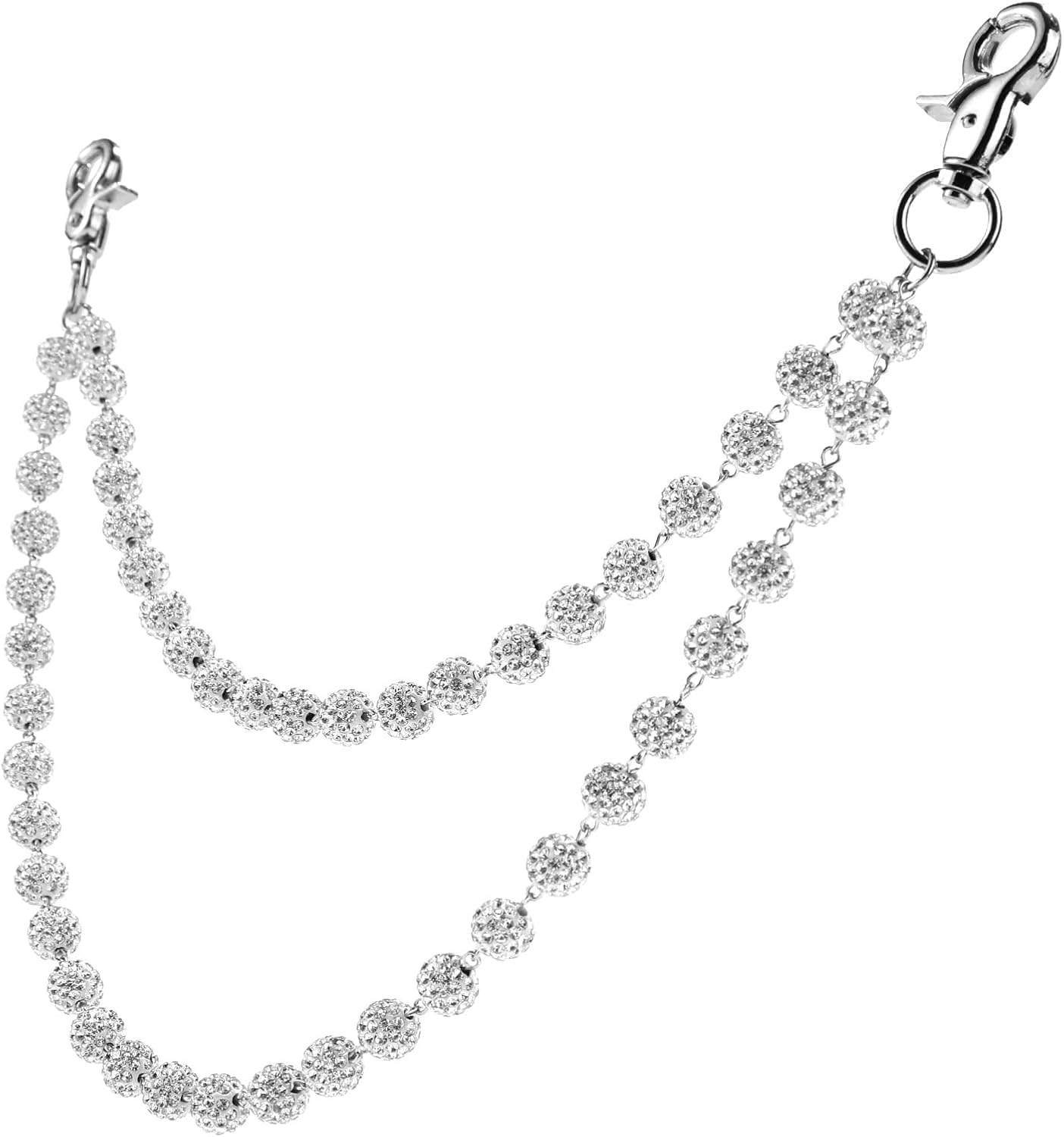 Rhinestone Pants Chain, fashionable and exquisite men's and women's jewelry accessories belt chain clothing accessories - Image 3