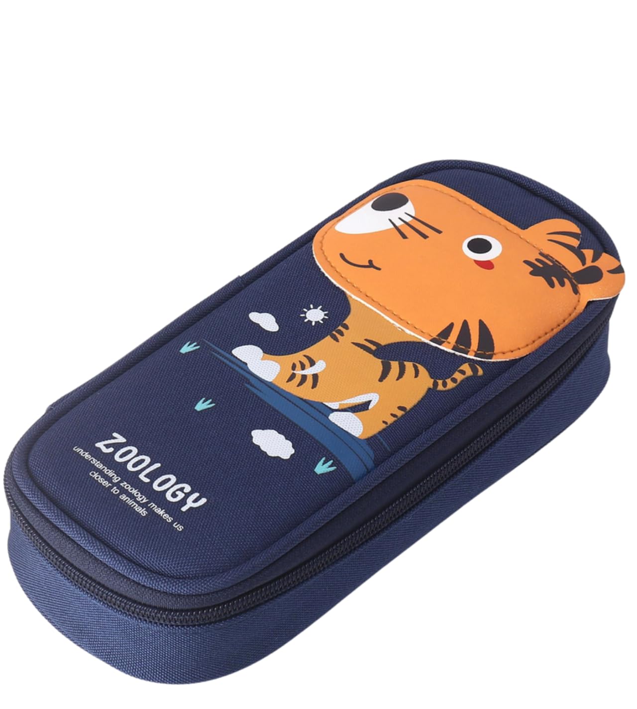 Crackles Fabric Pencil Box Pouch case for School Kids Boys and Girls Cute Tiger Animal Theme- Pack of 1 (B0CYCCWR2T) Amazon Price History, Amazon Price Tracker