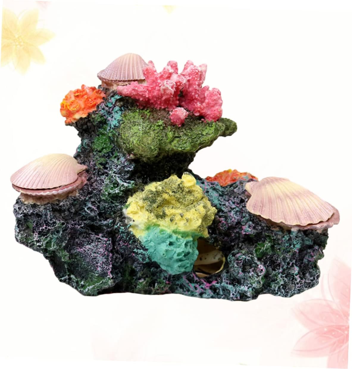 Resin Aquarium Decor Vibrant Artificial Coral for Fish Tank No Fertilizer Needed Fish Safe Easy to Clean