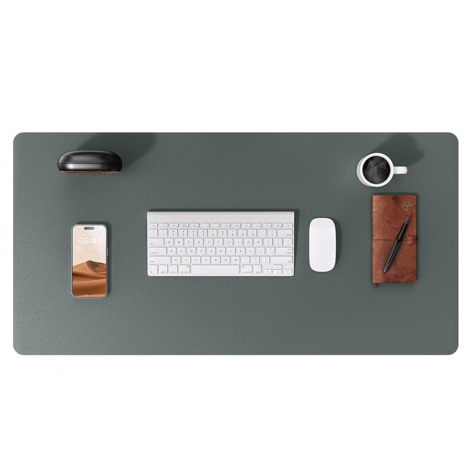 Large Desk Protector Mat 80x40cm - Office Computer Writing Pad for Laptop - Blotter Desktop Cover (Grey), 80 x 40 cm