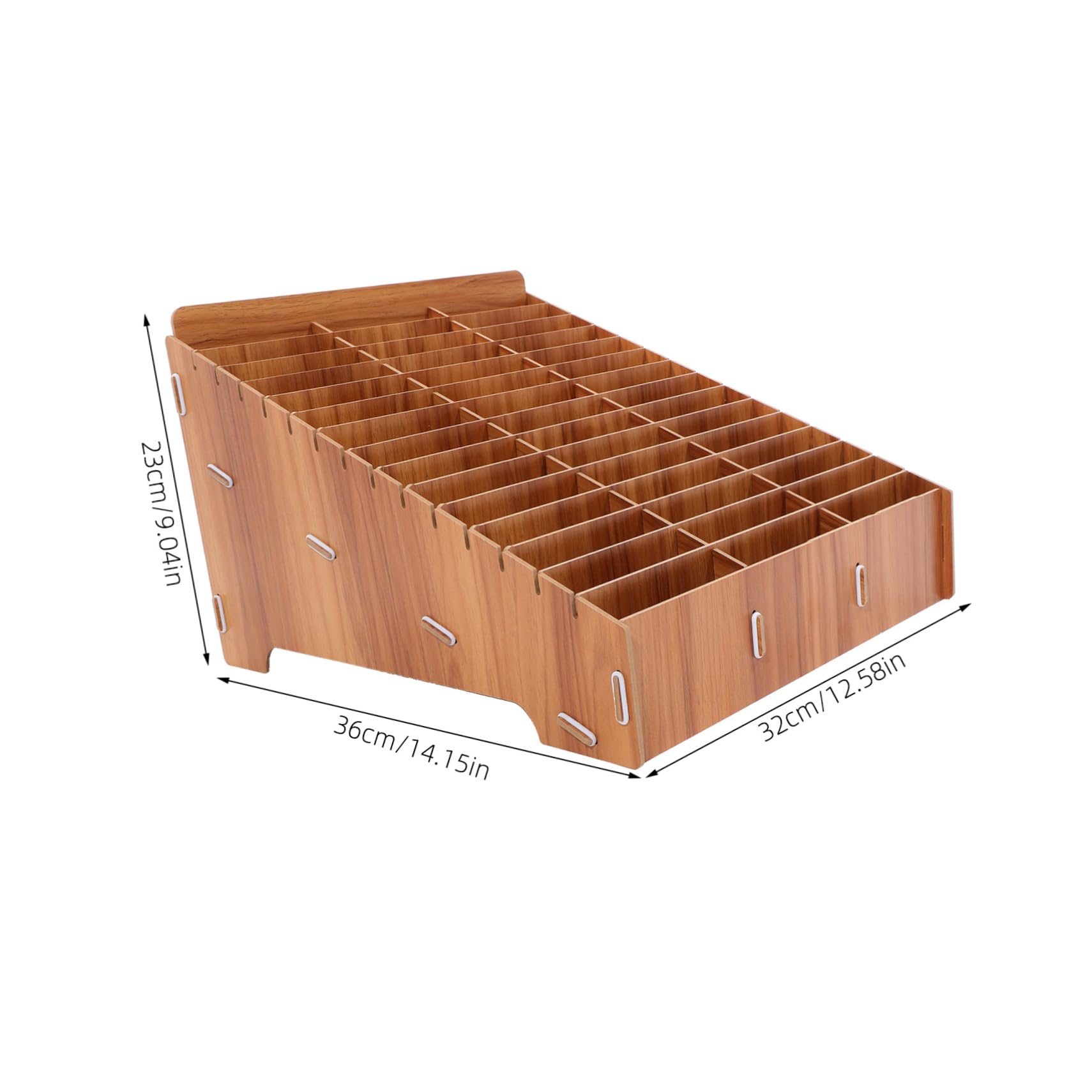 Organizador de Móvil de Madera con Múltiples Compartimentos para Escritorio Soporte para Teléfonos Aula y Oficina Diseño Elegante y Funcional para Almacenar Cosméticos y Accesorios