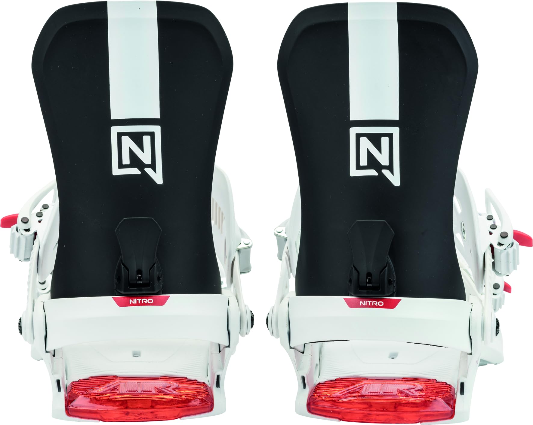Nitro One Men's Snowboard Bindings, Black/White/Red 25, Large : Sports & Outdoors