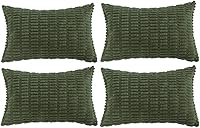 Vista 45 de Fancy Homi - Paquete de 4 fundas de almohada decorativas boho negras de 20 x 20 pulgadas para sala de estar, sofá, cama, decoración rústica moderna
