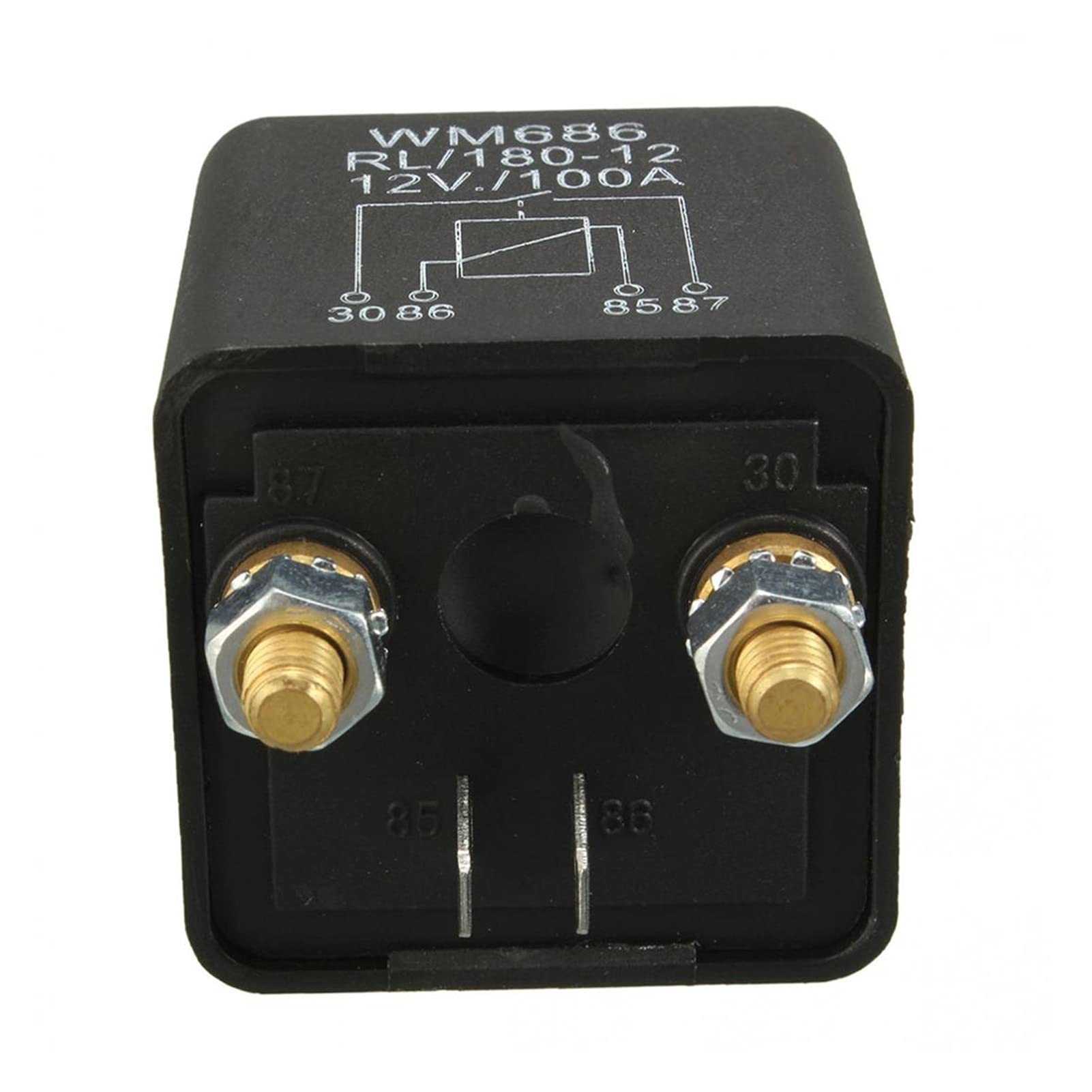 Parti di ricambio 1PC 12V 100Amp 4 Pin Heavy Duty ON Off Relè di carica split for interruttore automobilistico con set di prese for cablaggio WM686 RL/180-12