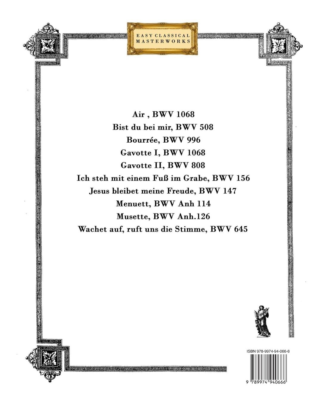 J. S. Bach per Flauto Traverso: 10 Pezzi Facili per Flauto Traverso, Libro per Principianti