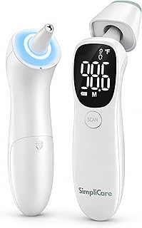 Baby Thermometer, FDA 510(k) Cleared Ear Thermometer for Kids Adults Infants, Baby Essentials, Ear & Forehead Thermometer (Touch), 2-in-1 Dual Mode, Digital Ear Thermometer (AET-R842)