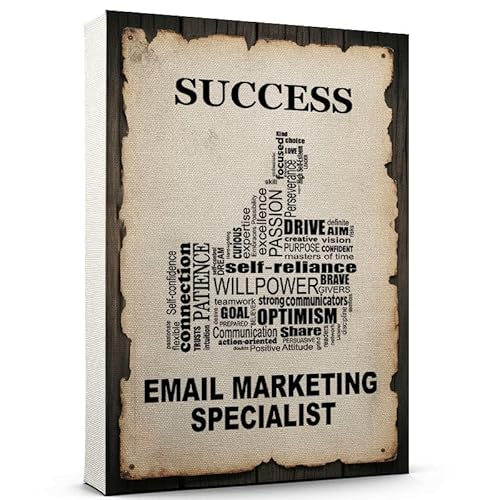 Personal Growth Email Marketing Specialist Canvas, Vintage Rustic Style Email