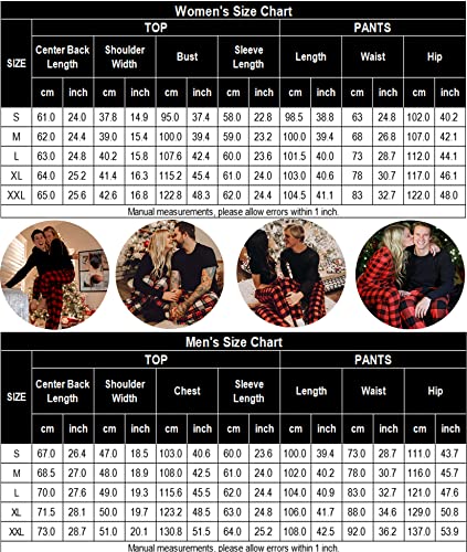 Swomog Womens Buffalo Plaid Pajamas Ladies Pj Bottoms And Tops Soft Cotton Sleepwear Set Winter Pajamas Women Pjs With Pocket (Deep Grey,X-Large) #TOP5